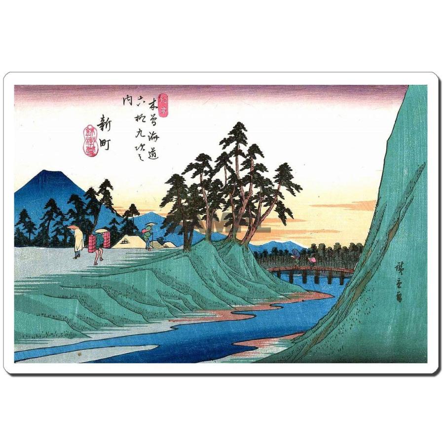 マウスパッド オリジナル 浮世絵 浮世絵マウスパッド 1007 歌川広重 - 新町 | 
