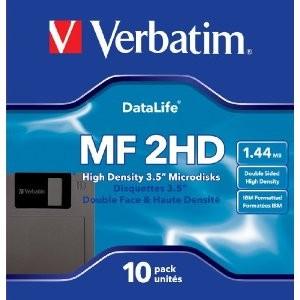 三菱化学 Verbatim MF2HD 黒 10枚入 2HD 3.5型 フロッピーディスク