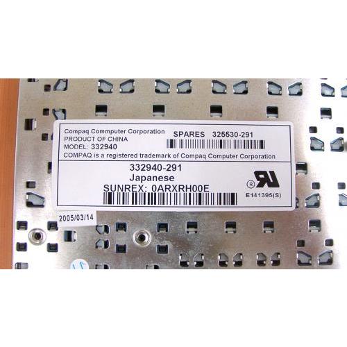 【中古】 hp nc4000用ノートパソコンキーボード (黒) 332940-291 キーボード ノートパソコン HP HP:nc4000用ノートパソコンキーボード