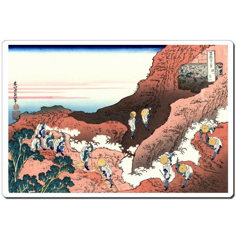 マウスパッド オリジナル 浮世絵 浮世絵マウスパッド 薄ぴた U4031 葛飾北斎 - 富嶽三十六景 諸人登山 | 