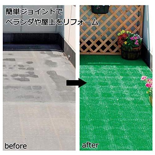 日本製 人工芝 若草ユニット E-V グリーン 60枚セット グリーン