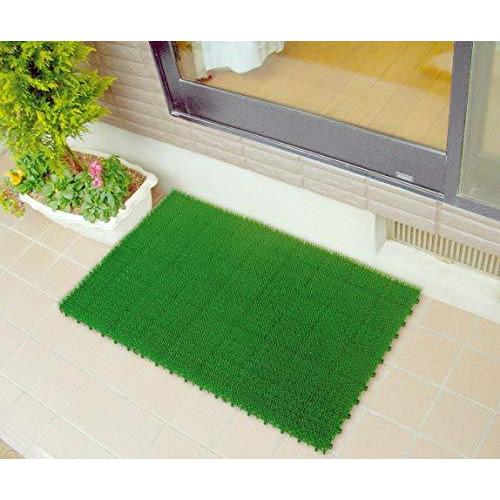 日本製 人工芝 若草ユニット E-V グリーン 60枚セット グリーン