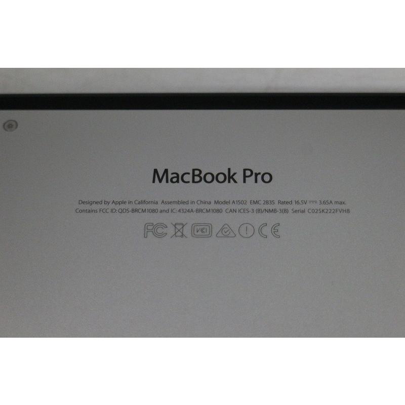 Apple　MacBookPro　Core i5/A1502 /SSD512GB/13.3インチノートパソコン/難あり |  | 08