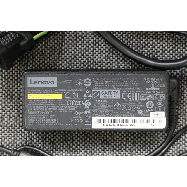 lenovo純正パソコン用　ＡＣアダプター　ADP-65FD B　20V-3.25A | Lenovo | 01