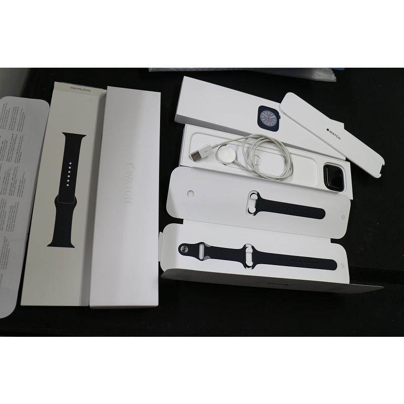 Apple Watch Series8 45ｍｍ　バッテリー最大85％ 　MNK43J/A 　初期化済　中古美品　バンド付、純箱あり | Apple Watch Series 8