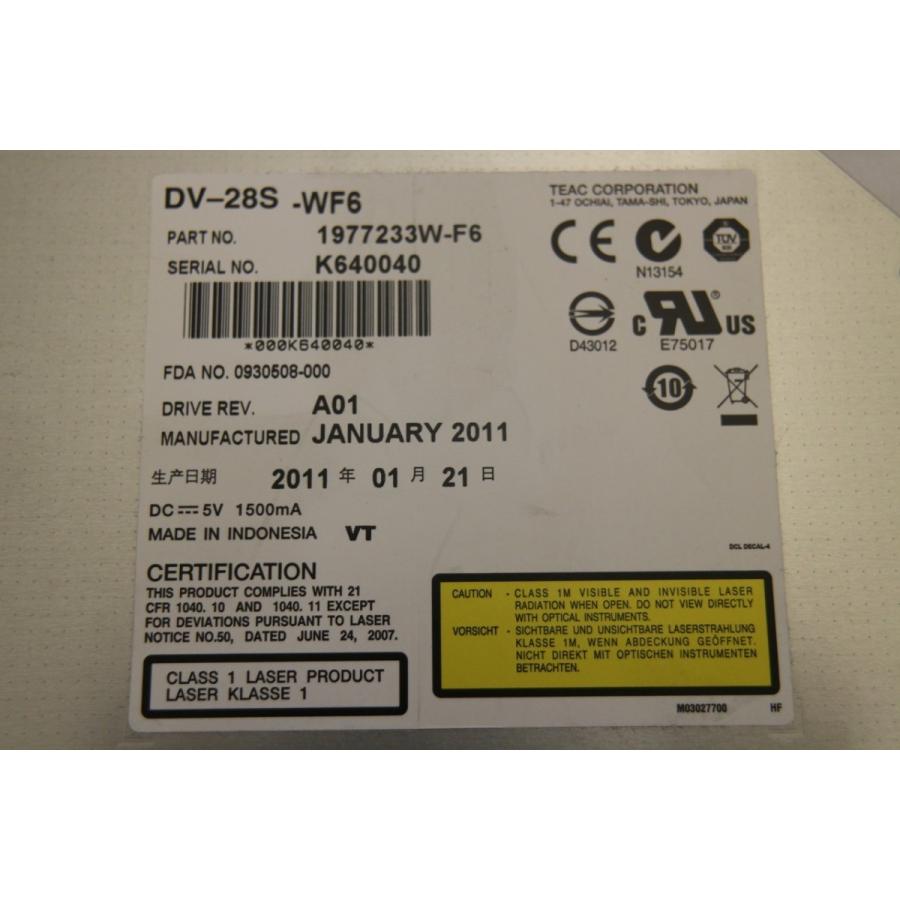 E2583 スリムDVDROM TEAC DV28SWF6 E2583パソコントラブル119 通販 Yahoo!ショッピング