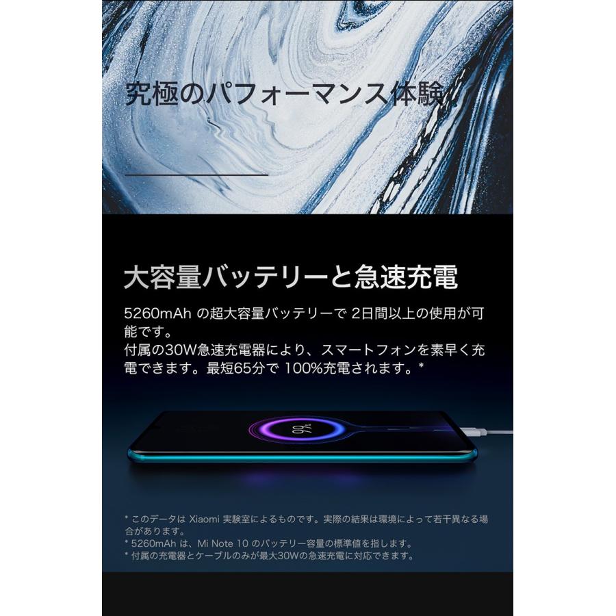 Xiaomi Mi Note 10 Dual Sim 6GB RAM 128GB SIMフリー 両SIM対応(緑 