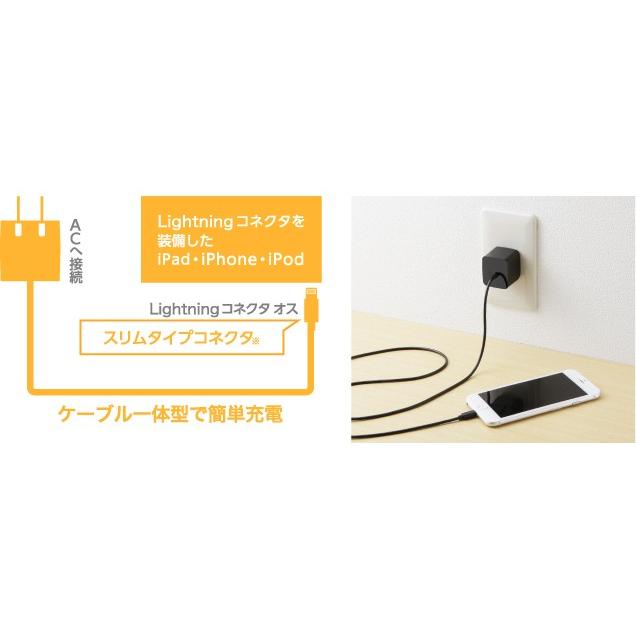ロジテック LPA-ACLEC150WH [ホワイト] 2.4ALightning 1.5m