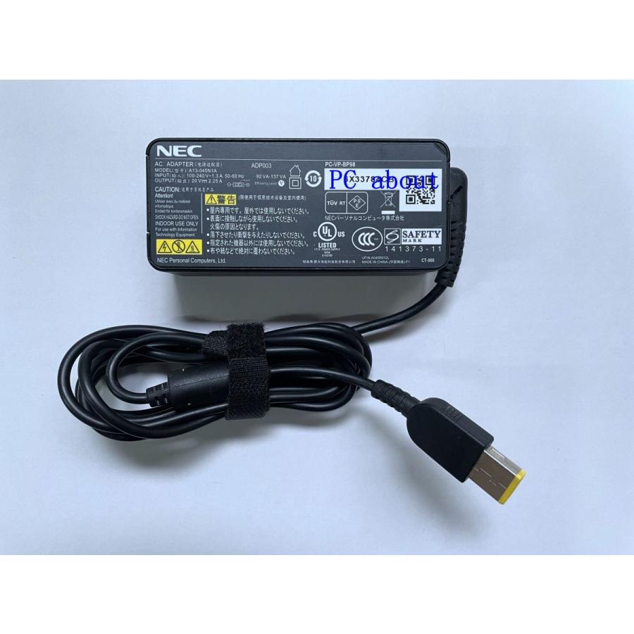 NEC 100%純正ACアダプタ ADP003/PC-VP-BP98/A13-045N1A 20V-2.25 NEC 100%純正ACアダプタ ADP003/PC-VP-BP98/A13-045N1A 20V-2.25