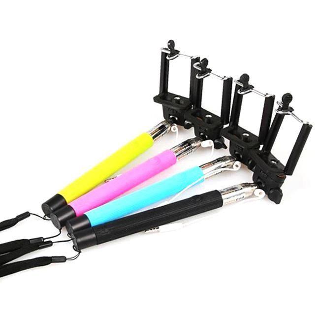 超便利！超人気！スマホ自撮り棒の最新版！イヤホンジャックに挿すだけ