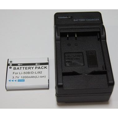 PENTAX D-Li92/DB-100対応互換バッテリー＋充電器☆セット : pcastore