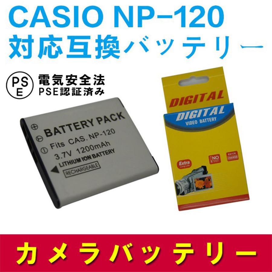 CASIO（カシオ） 送料無料 CASIO NP-60 急速充電器&対応互換バッテリー