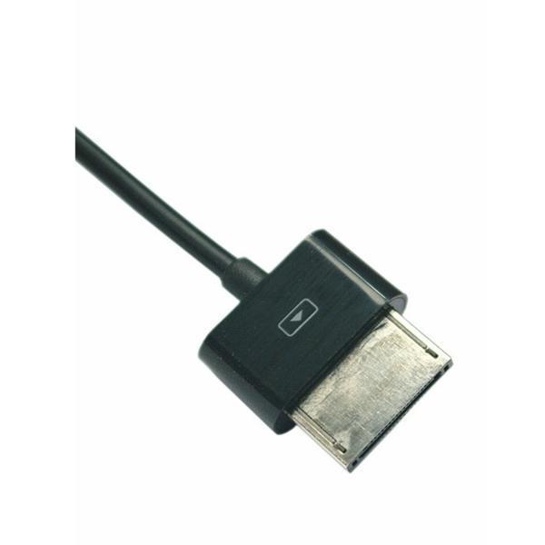 ASUS Tab TF600/TF701/TF810C 用USB充電&データケーブル 1.0m 黒｜pcastore｜03