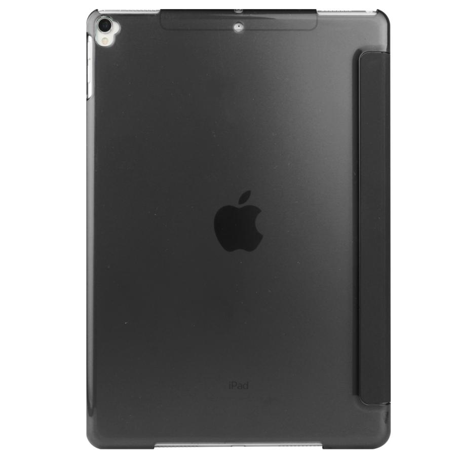 iPad ケース iPad 7/8/9世代・ Air3・ Pro (10.5inch) 兼用　三つ折スマートカバー アイパッド PUレザー ブラック｜pcastore｜03