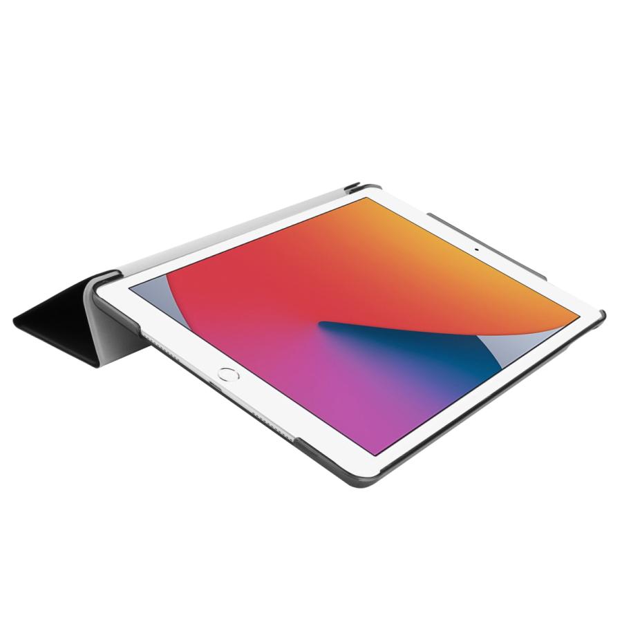 iPad ケース iPad 7/8/9世代・ Air3・ Pro (10.5inch) 兼用　三つ折スマートカバー アイパッド PUレザー ブラック｜pcastore｜06