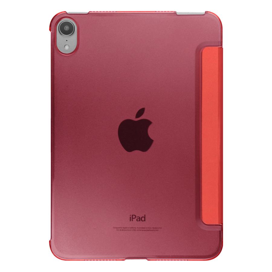 iPad mini (第6世代) レッド カバー付き アイパッドミニ ケース iPad mini (A17Pro)・iPad mini6世代 8.3inch