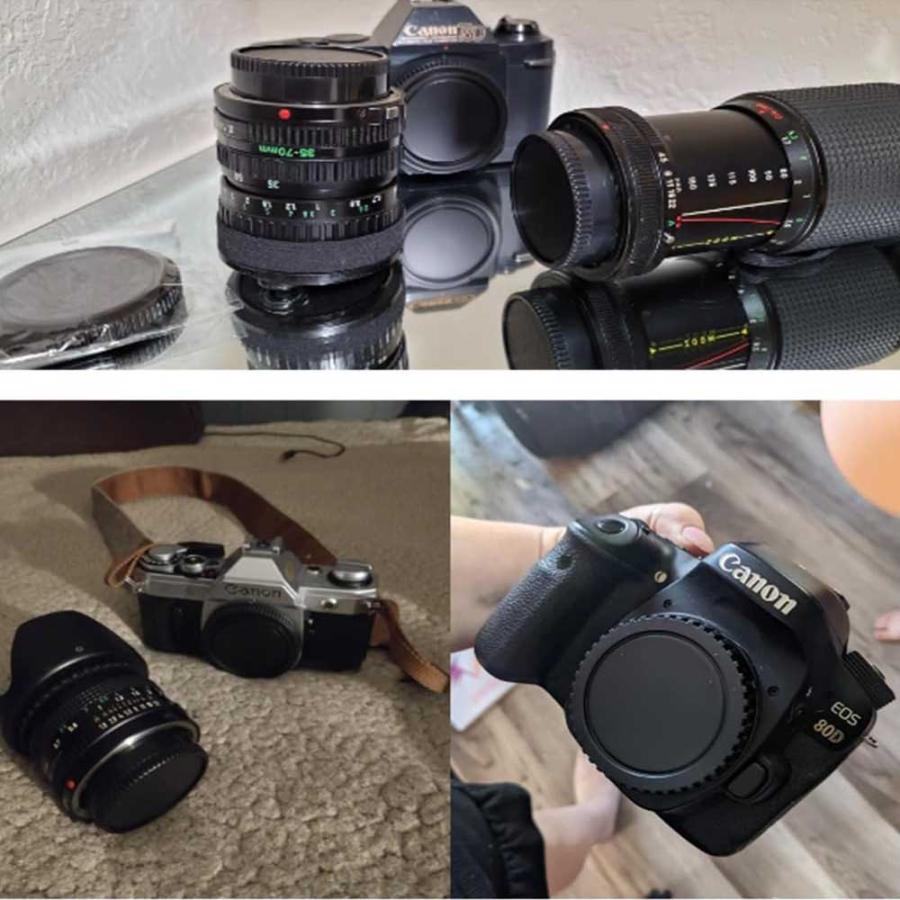 ボディキャップ レンズ リアキャップ セット キャノン CANON EOS EF EF
