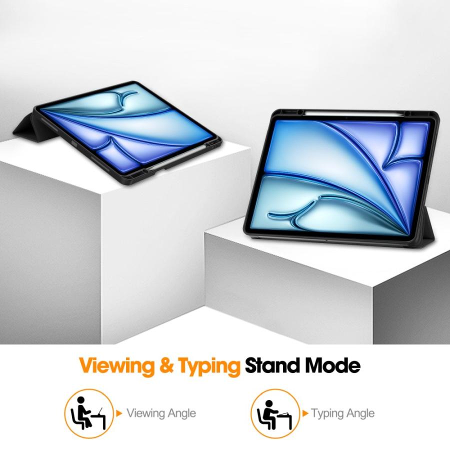 アイパッドエア / 13インチ iPad Air M2 M3 M4 用 タブレットケース 三