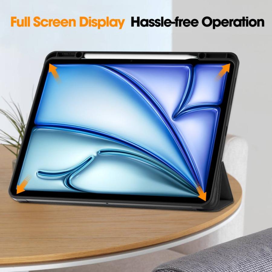 アイパッドエア / 13インチ iPad Air M2 M3 M4 用 タブレットケース 三