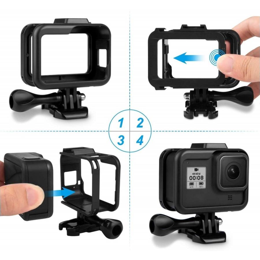 送料無料】 GoPro HERO8 Black 用 フレームケース スポーツカメラ 