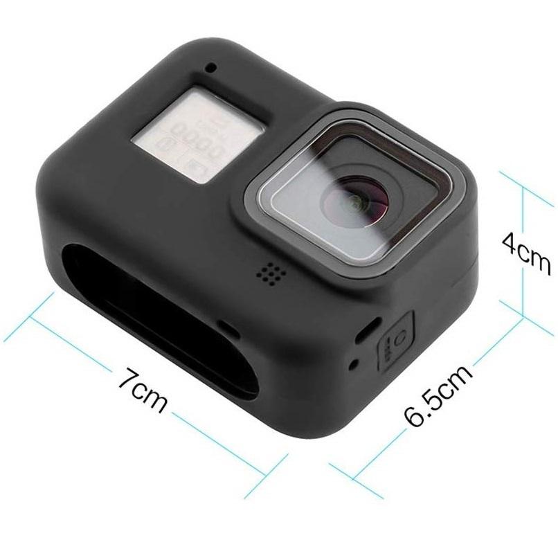 送料無料】GoPro Hero8 Black シリコンカバー ストラップ付き 高品質