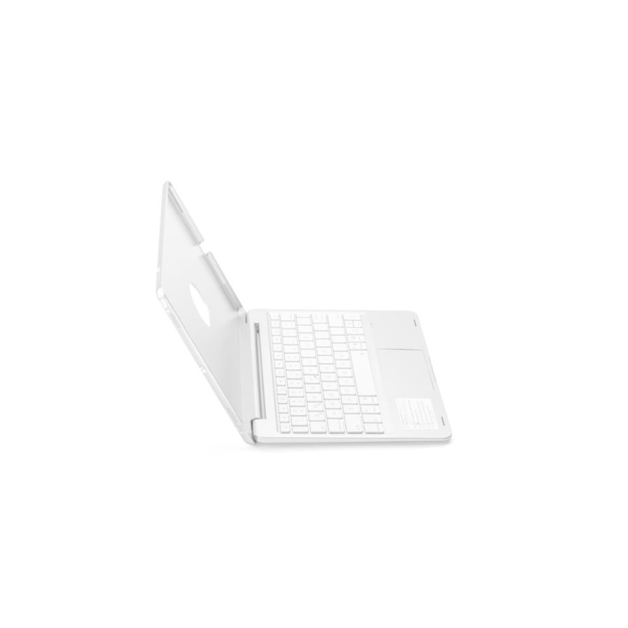iPad Bluetoothキーボード付きアイパッド　ホワイト シルバー iPad 10.2 第9/第8/第7世代/Pro10.5/Air3 対応 タッチパッドキーボード