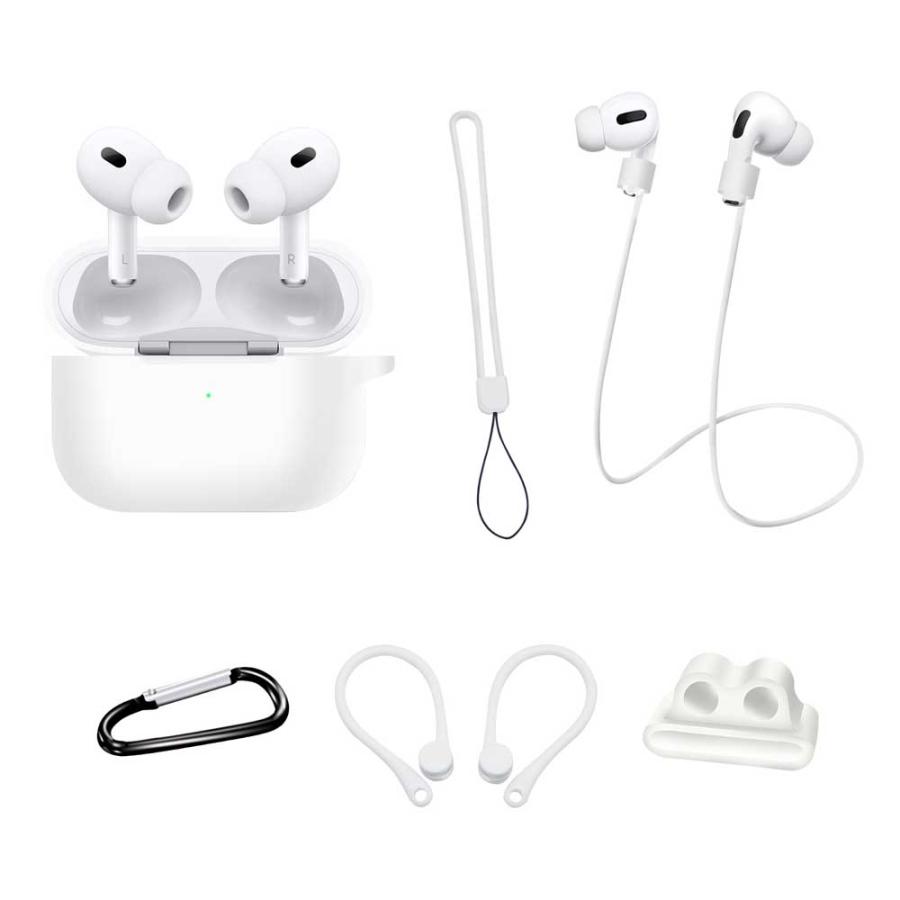 AirPods Pro / Pro2 アクセサリー6点セット 充電 ケース 全面保護 落下