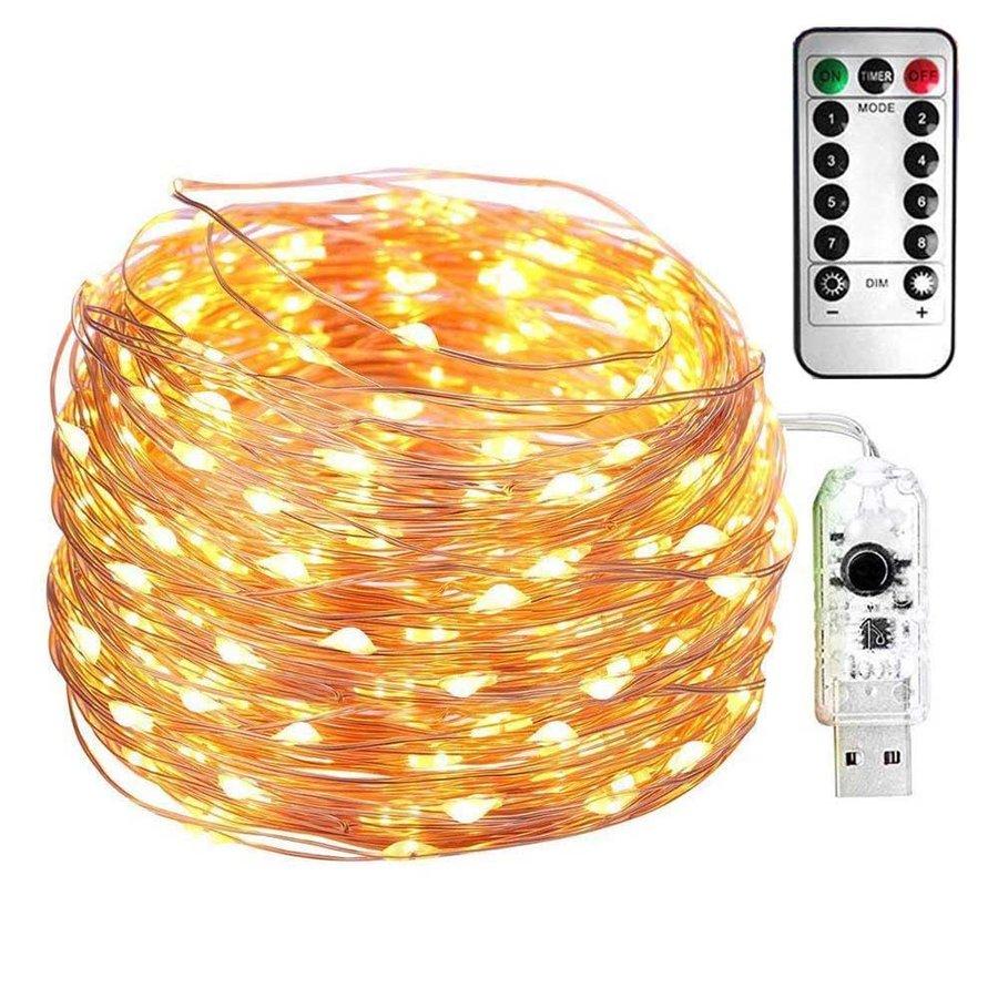 8パターン点灯 / LED イルミネーションライト リモコン付 USB給電式