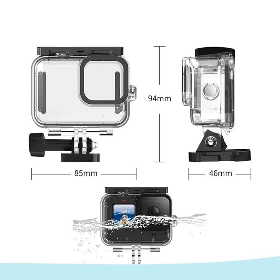 HERO（GoPro） ゴープロ GoPro HERO9 対応 防水ハウジングケース 