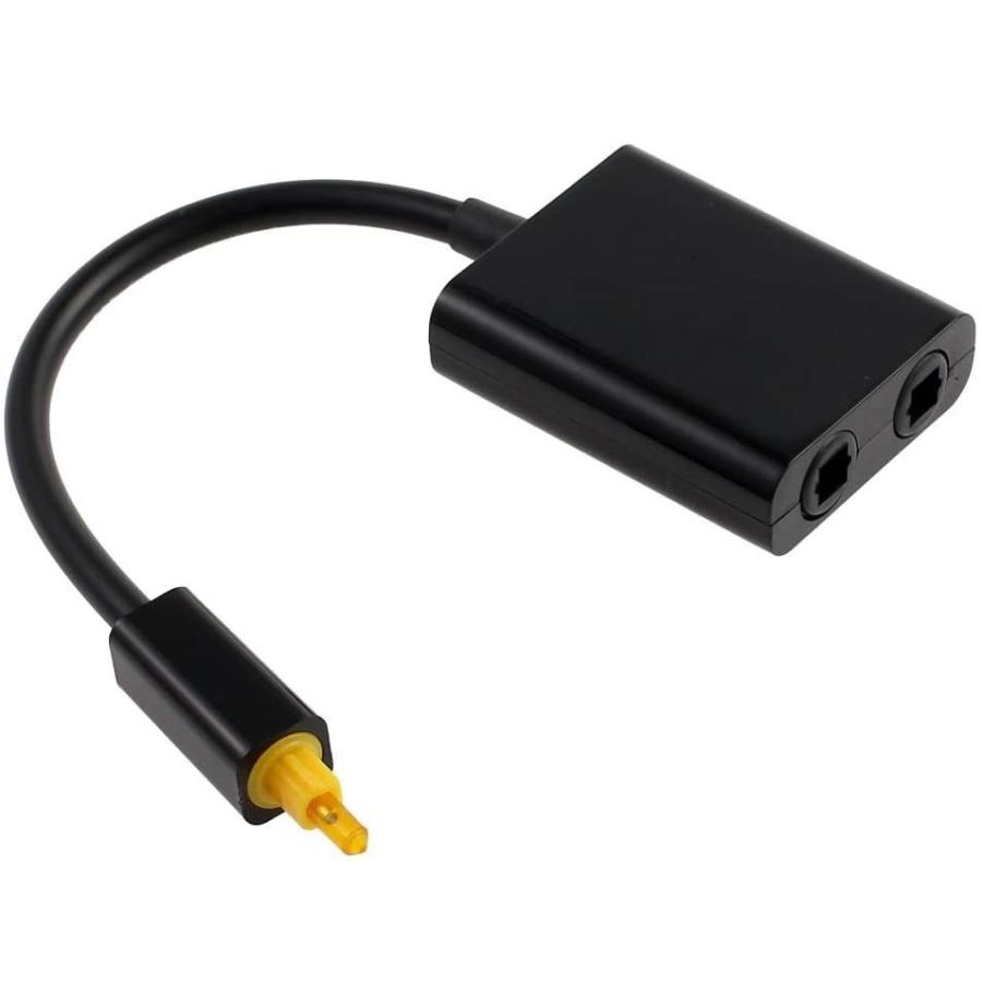 送料無料 Toslink 光ファイバー 1入力2出力 スプリッタ デジタル