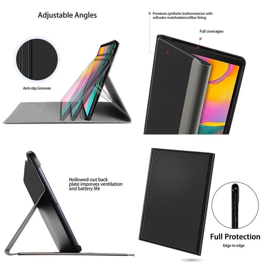 Galaxy Tab J:COM S6 Lite ペン収納レザーTPUケース付き Bluetooth