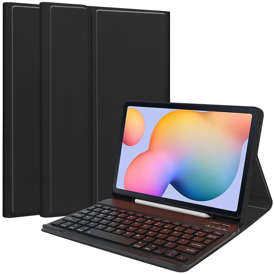 Galaxy Tab S6 Lite 10.4inch（P610 /P615) 超薄内蔵TPUケース付き Bluetooth キーボードUS配列 キーボードケース｜pcastore｜02