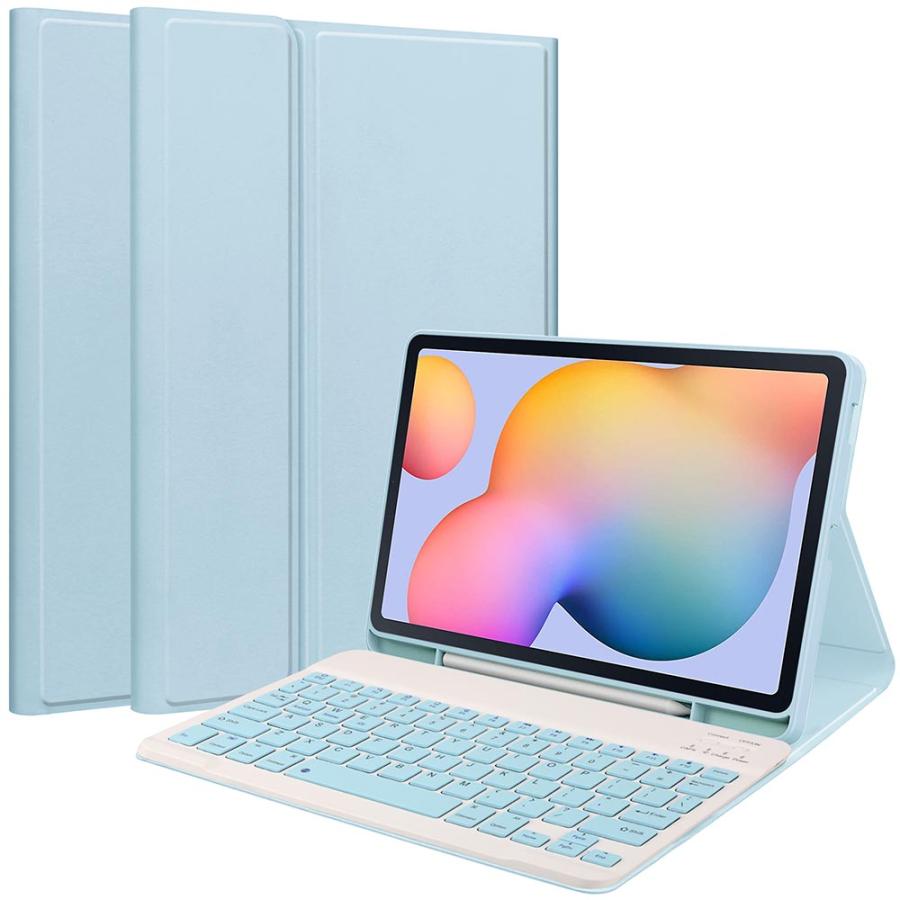 Galaxy Tab S6 Lite 10.4inch（P610 /P615) 超薄内蔵TPUケース付き Bluetooth キーボードUS配列 キーボードケース｜pcastore｜08