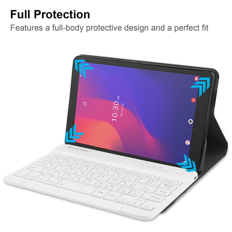 dtab ドコモ タブレット Compact d-42A キーボード付 PUレザーケース