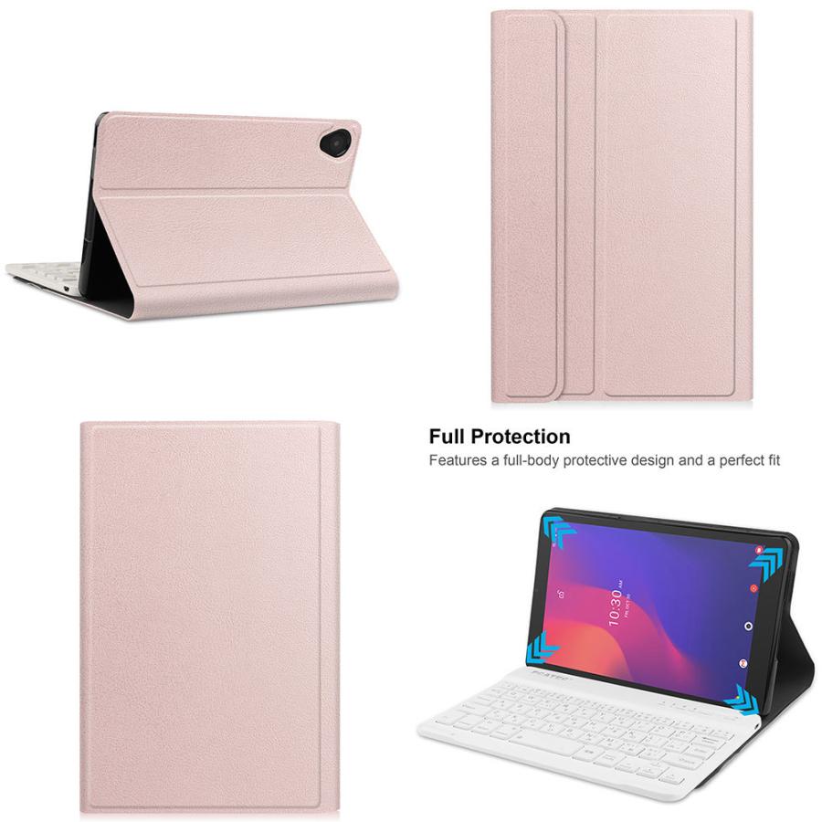 dtab ドコモ タブレット Compact d-42A キーボード付 PUレザーケース