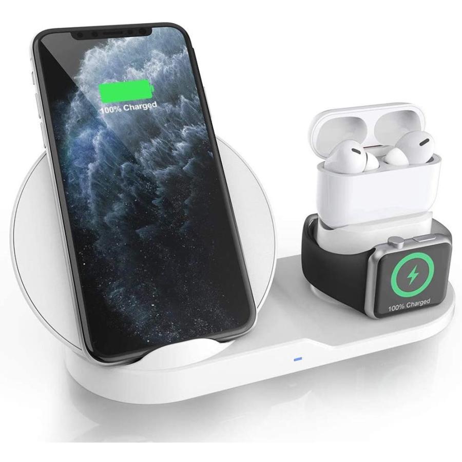 送料無料】3in1ワイヤレス充電器 Apple Watch/ AirPods/ AirPods Pro 