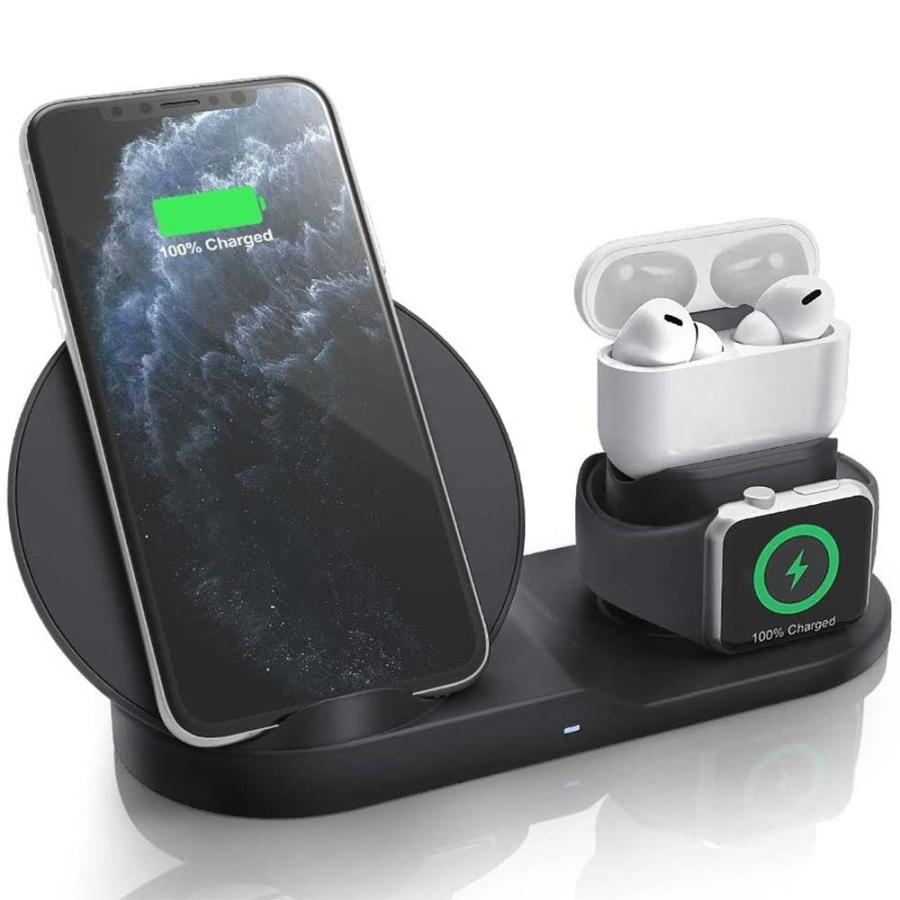 送料無料】3in1ワイヤレス充電器 Apple Watch/ AirPods/ AirPods