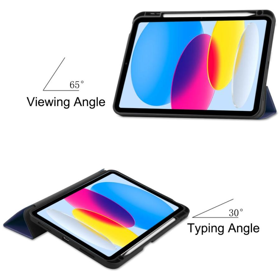アイパッド iPad(A16)・iPad(第10世代) ケース ペン収納 TPU素材 三
