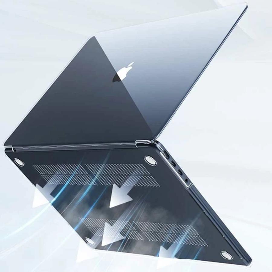 MacBook Air M1/13.3 M2/13.6 15.3 Pro14 Pro16 inch用ケース 透明