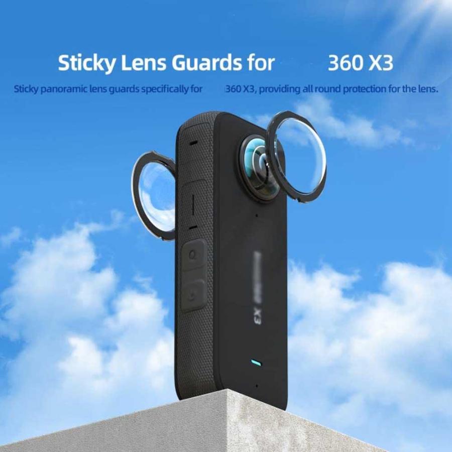 Insta360 インスタ360X3 Insta360 X3 専用 粘着式レンズガード