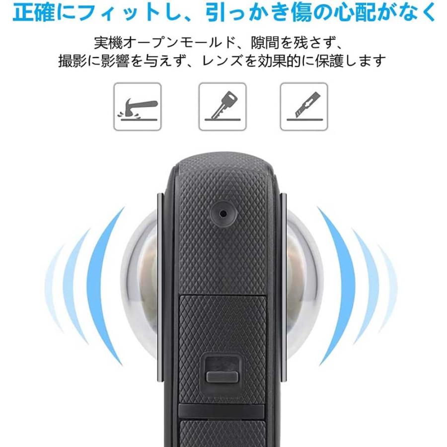 Insta360 one X2 本体、純正バッテリ- 3 枚, レンズキャップ、強化