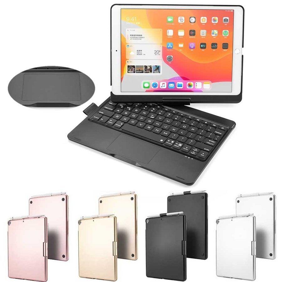iPad10.2 第7/8/9世代/Pro10.5/Air3 対応 タッチパッドキーボード 360