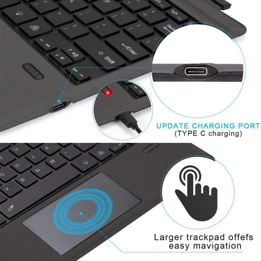 定番人気！Surface Pro3 通用 ワイヤレス サーフェス 超薄スリム Bluetooth キーボードケース タッチパッド搭載 カバー プロ  タブレットPCケース