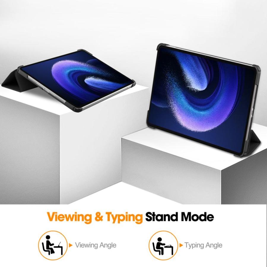 シャオミパッド / Xiaomi Pad 6 Pro 三折りカバー PUレザーカバー 保護