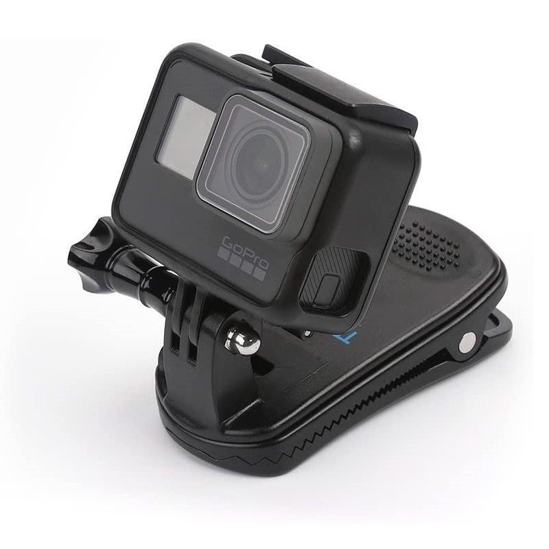 GoPro HERO 10/9/8/7/6/5/4/3/2用 クリップ マウント 360°回転式 ゴープロ クリップマウント アクセサリー｜pcastore｜02