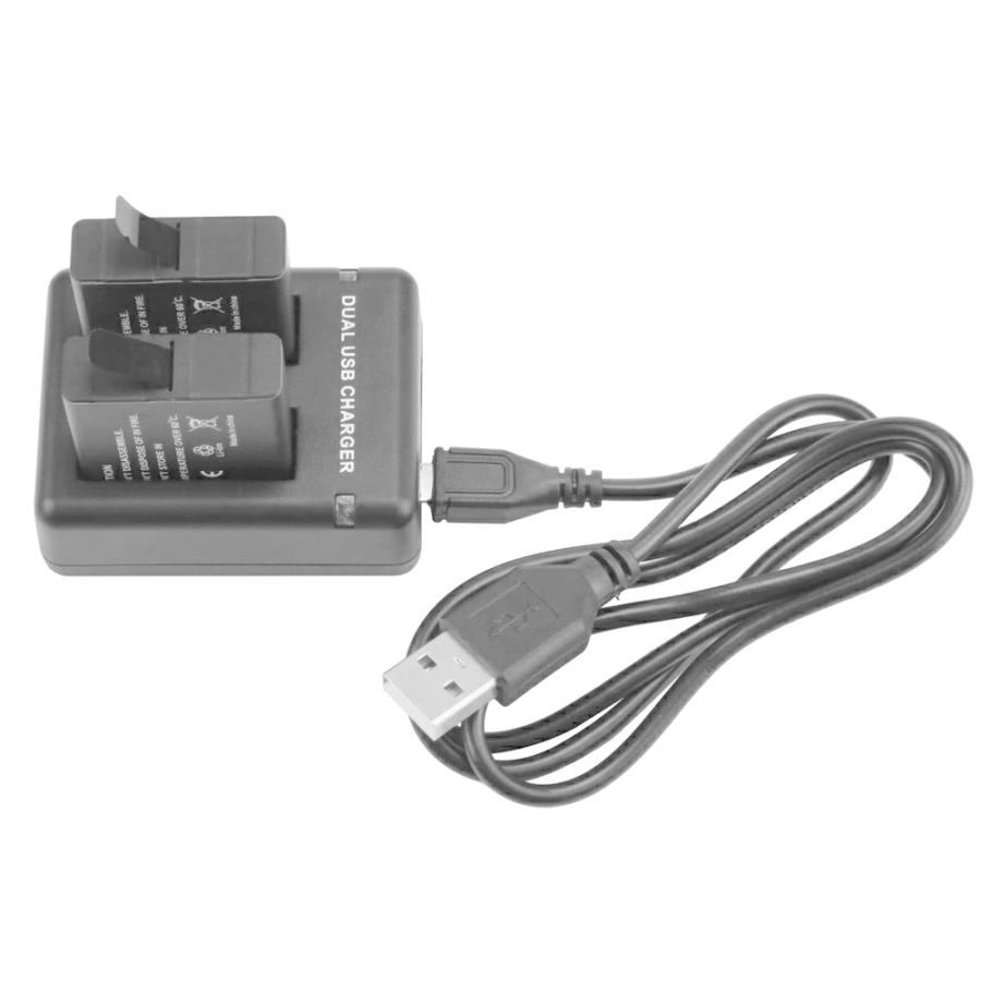HERO（GoPro） ゴープロ GoPro HERO9 対応 バッテリー用充電器 2個同時 