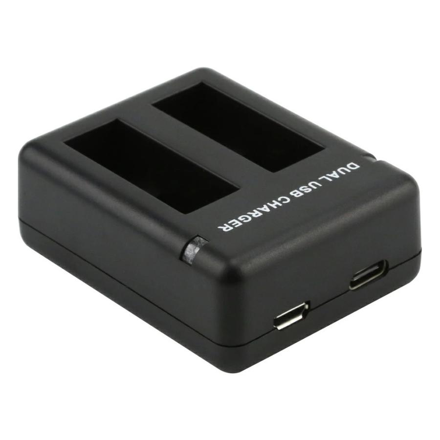 HERO（GoPro） ゴープロ GoPro HERO9 対応 バッテリー用充電器 2個同時 
