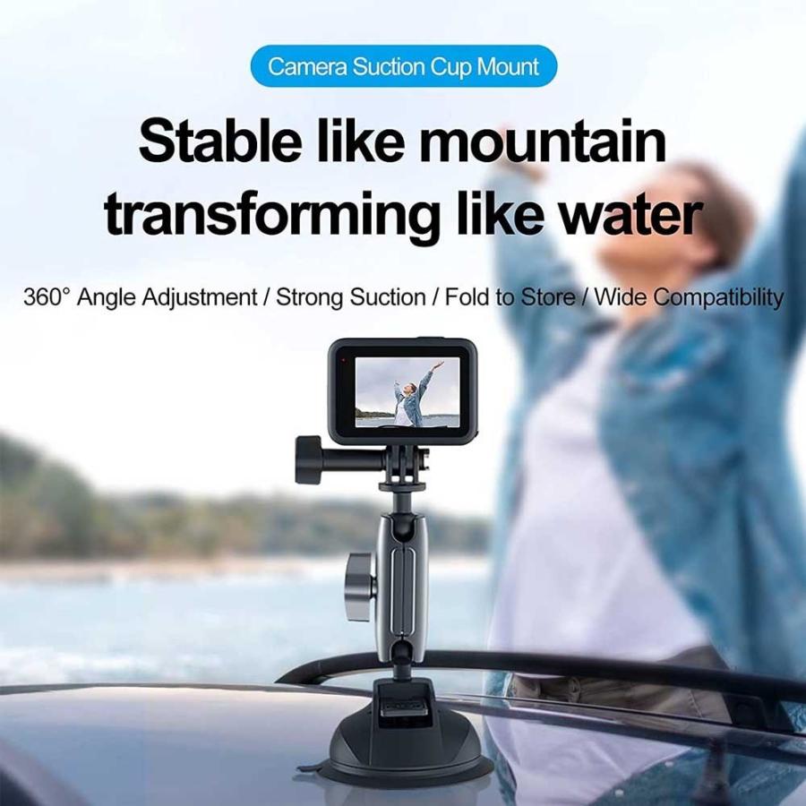 GoPro Insta360 スマホなど装着可能 車載カメラ用 吸盤マウント カメラカーマウント フロントガラスホルダー 車載マウント 360度回転  :10002597-yok:pcastore 通販 