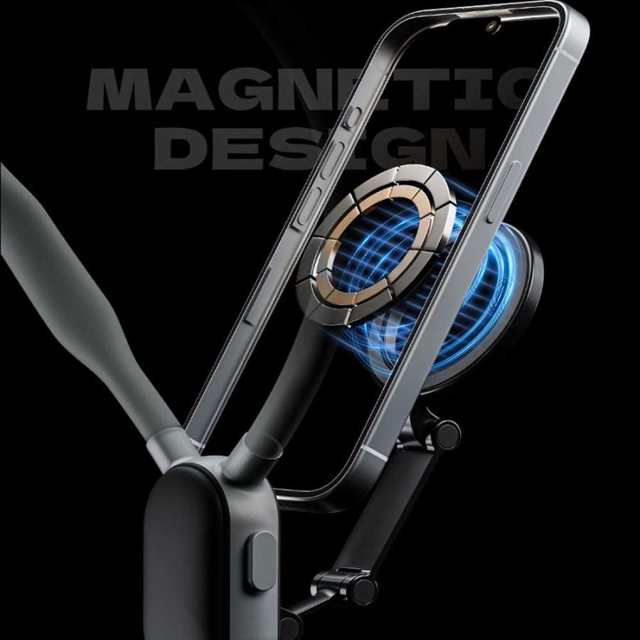 スマホ磁気マグネット 首掛けマウント 首掛け 磁気吸着式 マウント