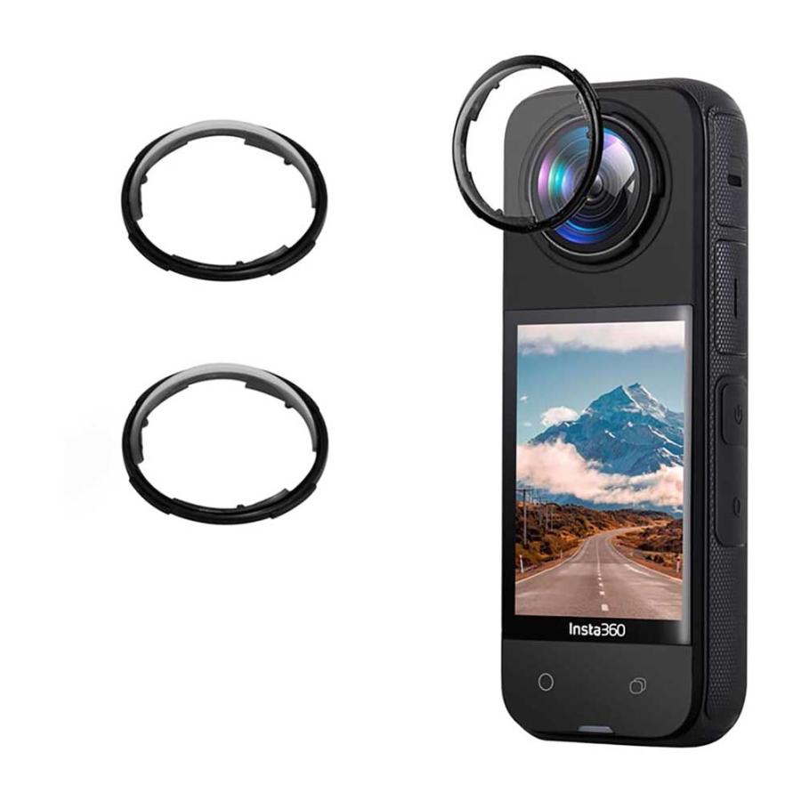 インスタ360X4 Insta360 X4 用 はめ込み式レンズガード パノラマレンズ 
